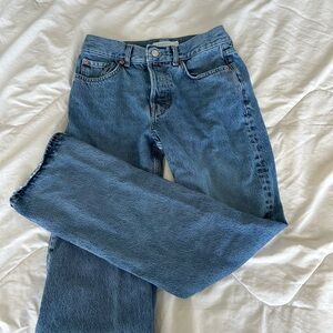 Topshop Straight Leg Jeans